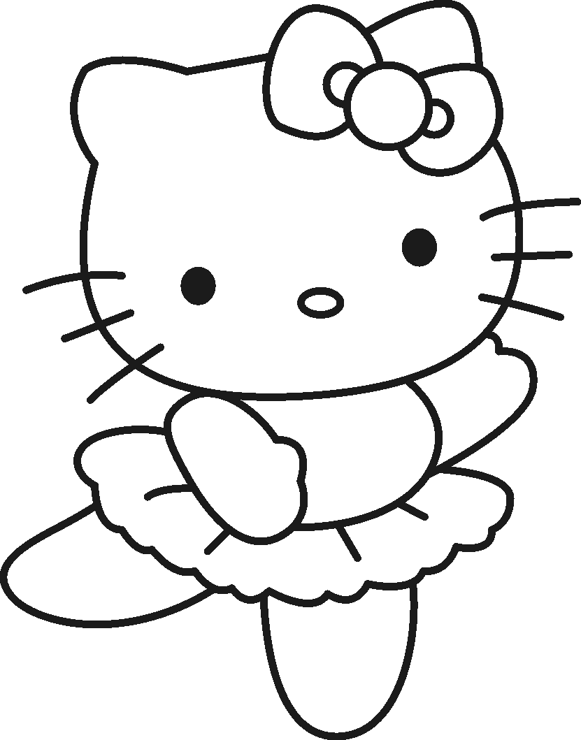Coloring Page Hello Kitty   Coloring Home