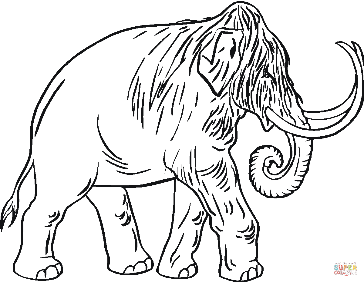 Mammoth coloring pages | Free Coloring Pages