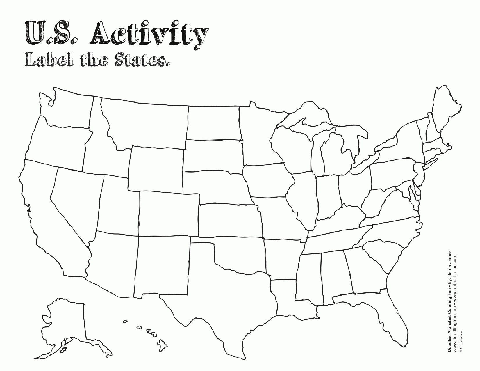 Best Photos Of Blank United States Map Coloring Page - Us Maps Regarding Blank Template Of The United States