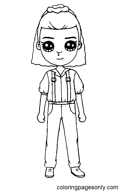 Eleven from Stranger Things 3 Coloring Pages - Stranger Things Coloring  Pages - Coloring Pages For Kids And Adults
