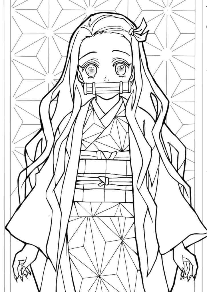 Anime Girl Merged Coloring Pages - Coloring Cool - Coloring Home