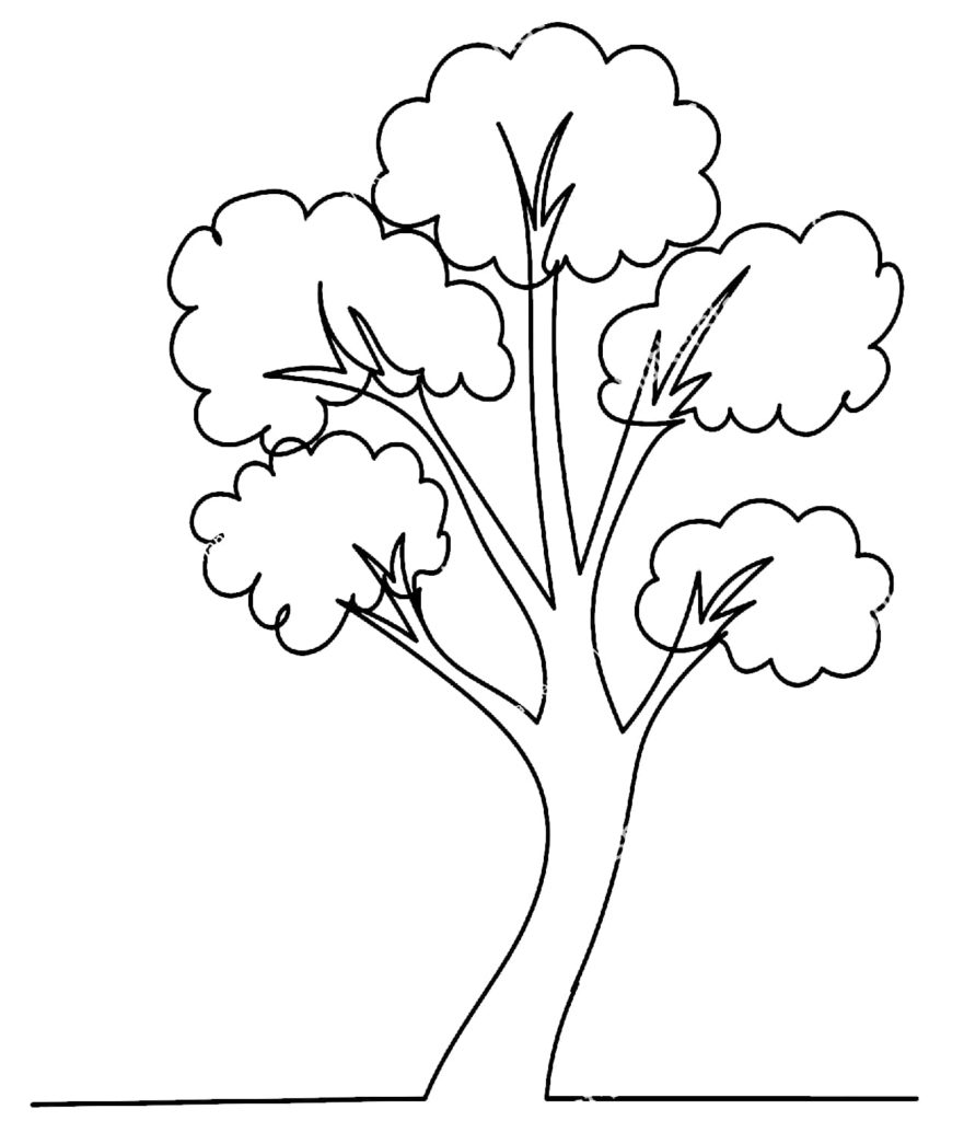 Trees coloring pages | Printable coloring pages for Kids