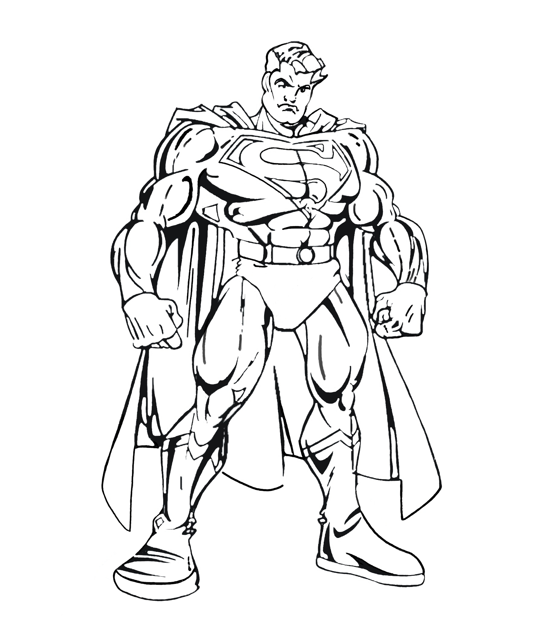 Superman coloring pages for kids - Superman Kids Coloring Pages
