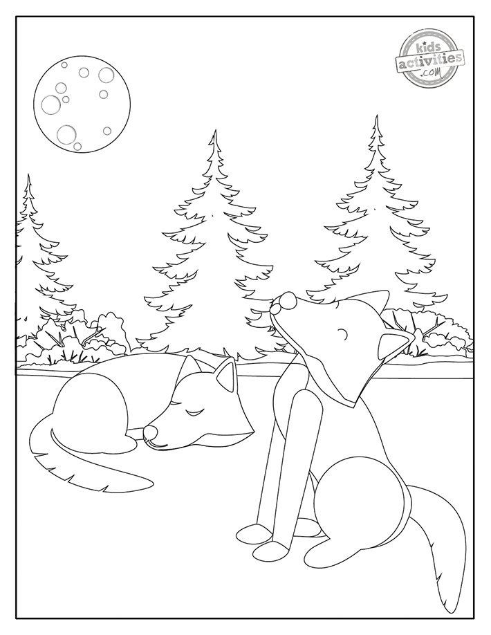 Awesome Free Printable Wolf Coloring Pages | Kids Activities Blog