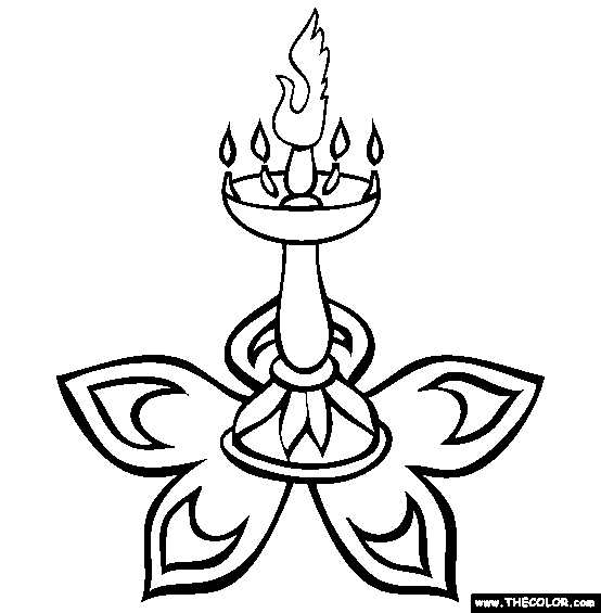 Diwali Online Coloring Pages | Page 1