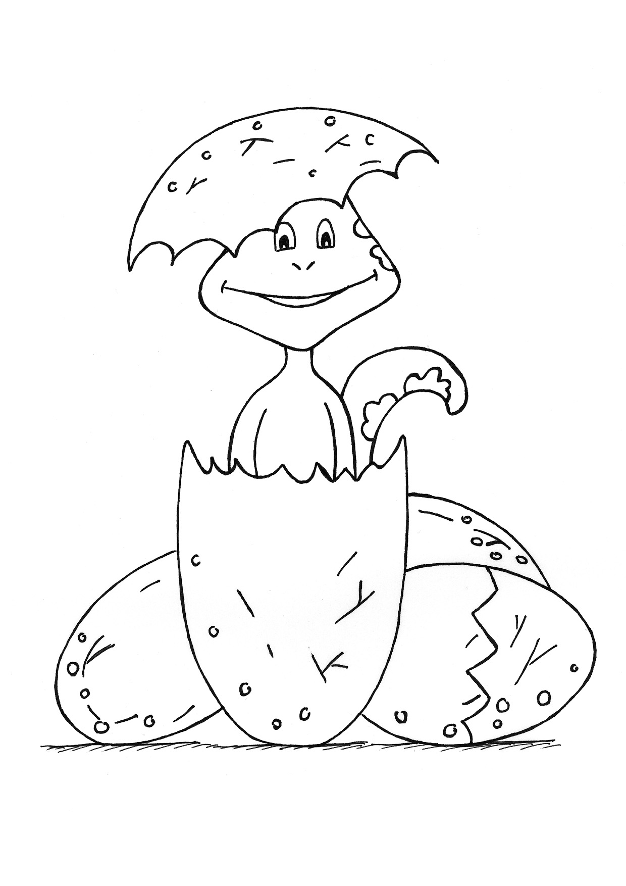 Download Cute Dinosaur Coloring Pages - Coloring Home