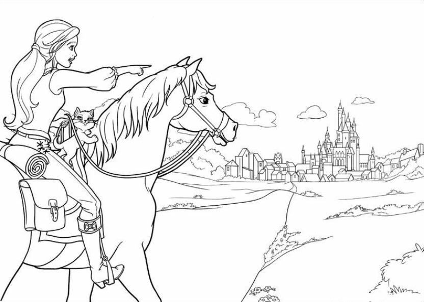 Kids-n-fun.com | 17 coloring pages of Barbie and the Three Musketeers