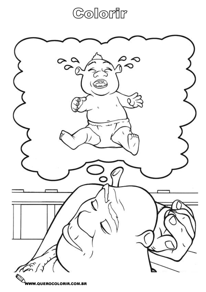 Shrek The Third Coloring Pages Sketch Coloring Page
