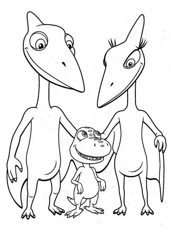 Buddy with Mr and Mrs Pteranodon Tinys Parent in Dinosaurus Train ...