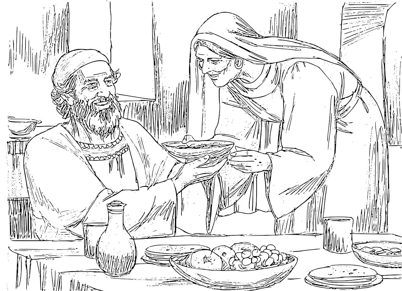 Zechariah And Elizabeth Coloring Pages