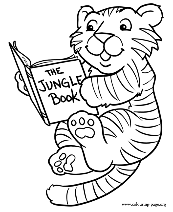 reading coloring page - High Quality Coloring Pages