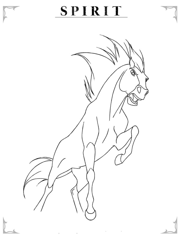 spirit | Horse Coloring Pages, Coloring Pages and The ...