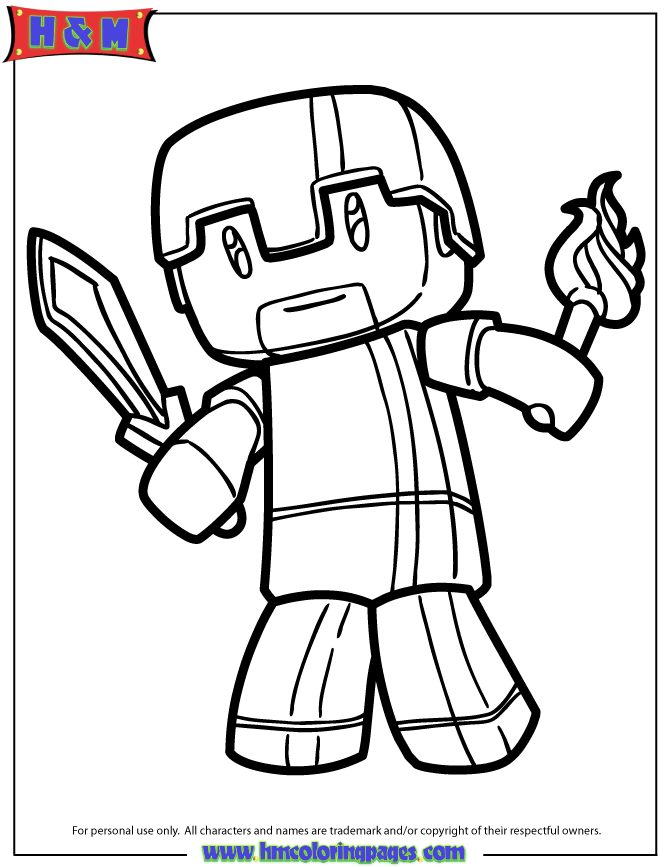 Cartoon Minecraft Coloring Pages Coloring Pages For All Ages Coloring Home
