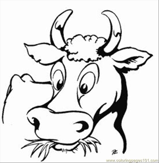 Featured image of post Cow Head Coloring Pages - Make a coloring book with cow head for one click.