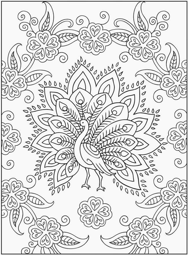 Complex Batik Art Design Coloring Page 25703, - Bestofcoloring.com