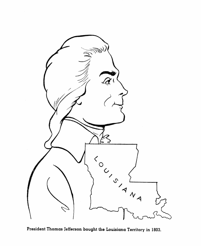 Bluebonkers : US Presidents coloring pages - President Thomas ...