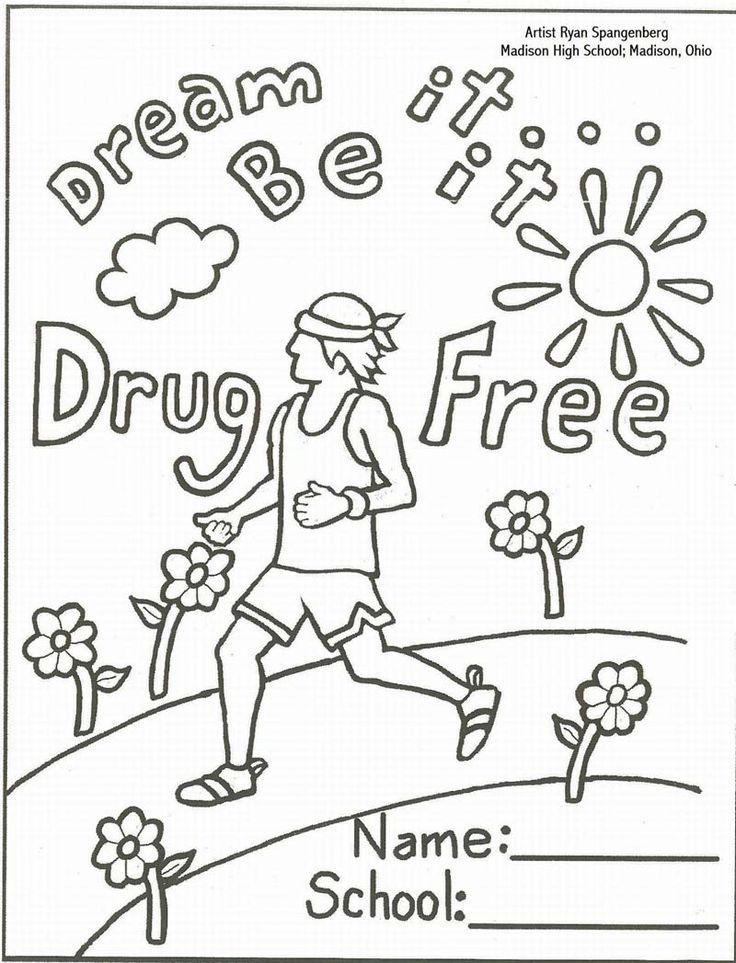 Drug - Coloring Pages for Kids and for Adults