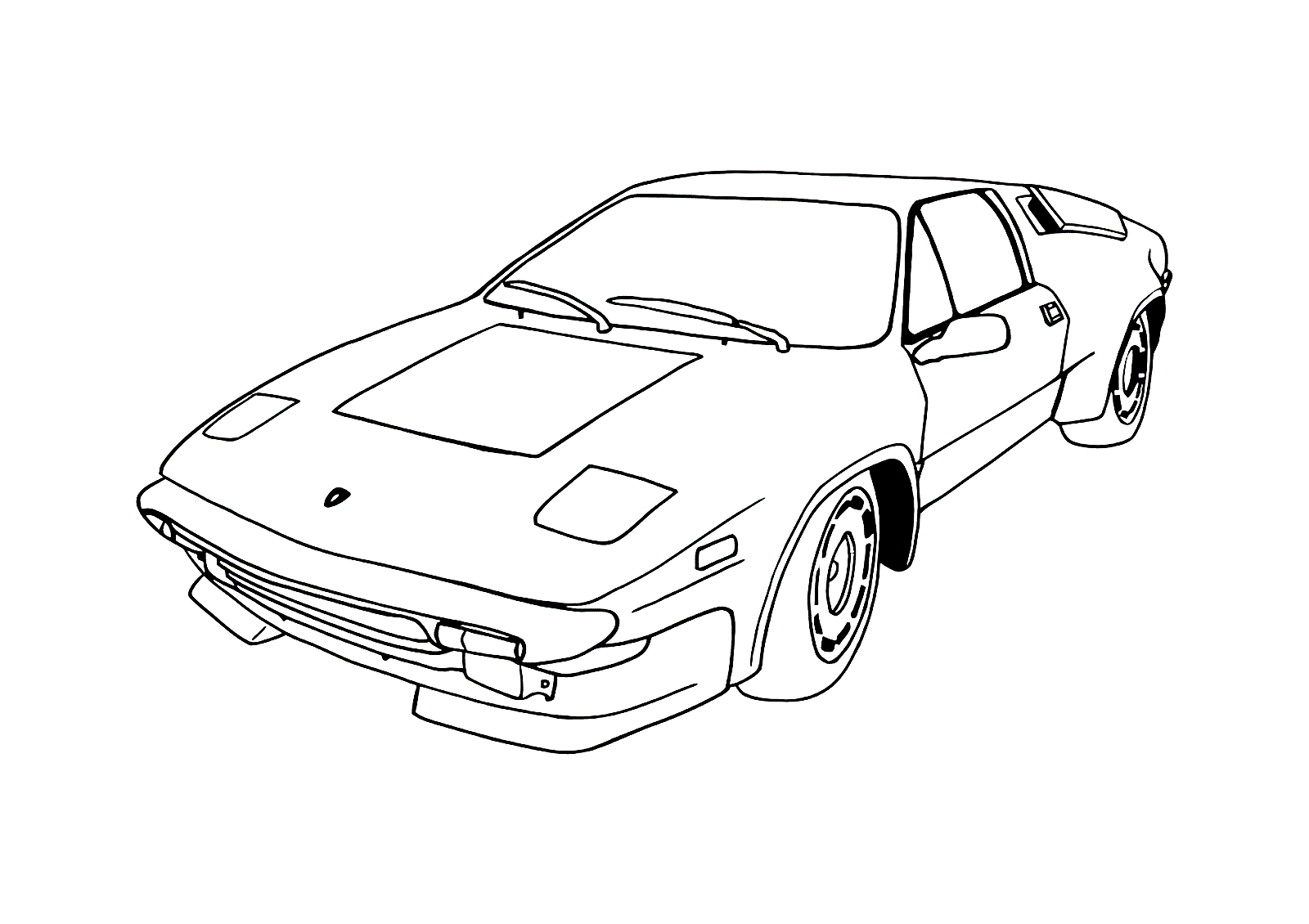 Car Coloring Page Coloring Home