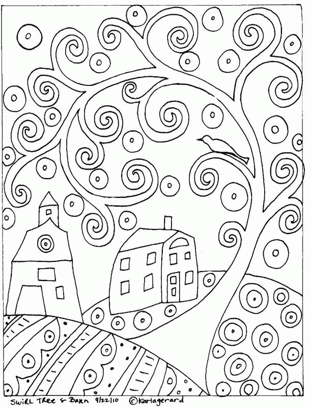 16 Pics of Swirl Abstract Coloring Pages - Abstract Tree Pattern ...