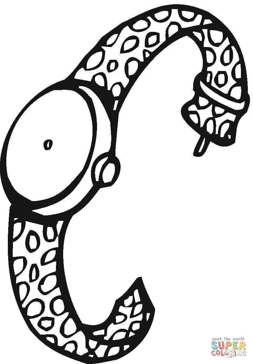 Hand Watch For Women coloring page | Free Printable Coloring ...