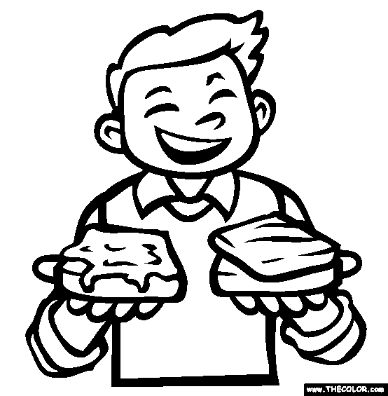 Bizarre Food Online Coloring Pages
