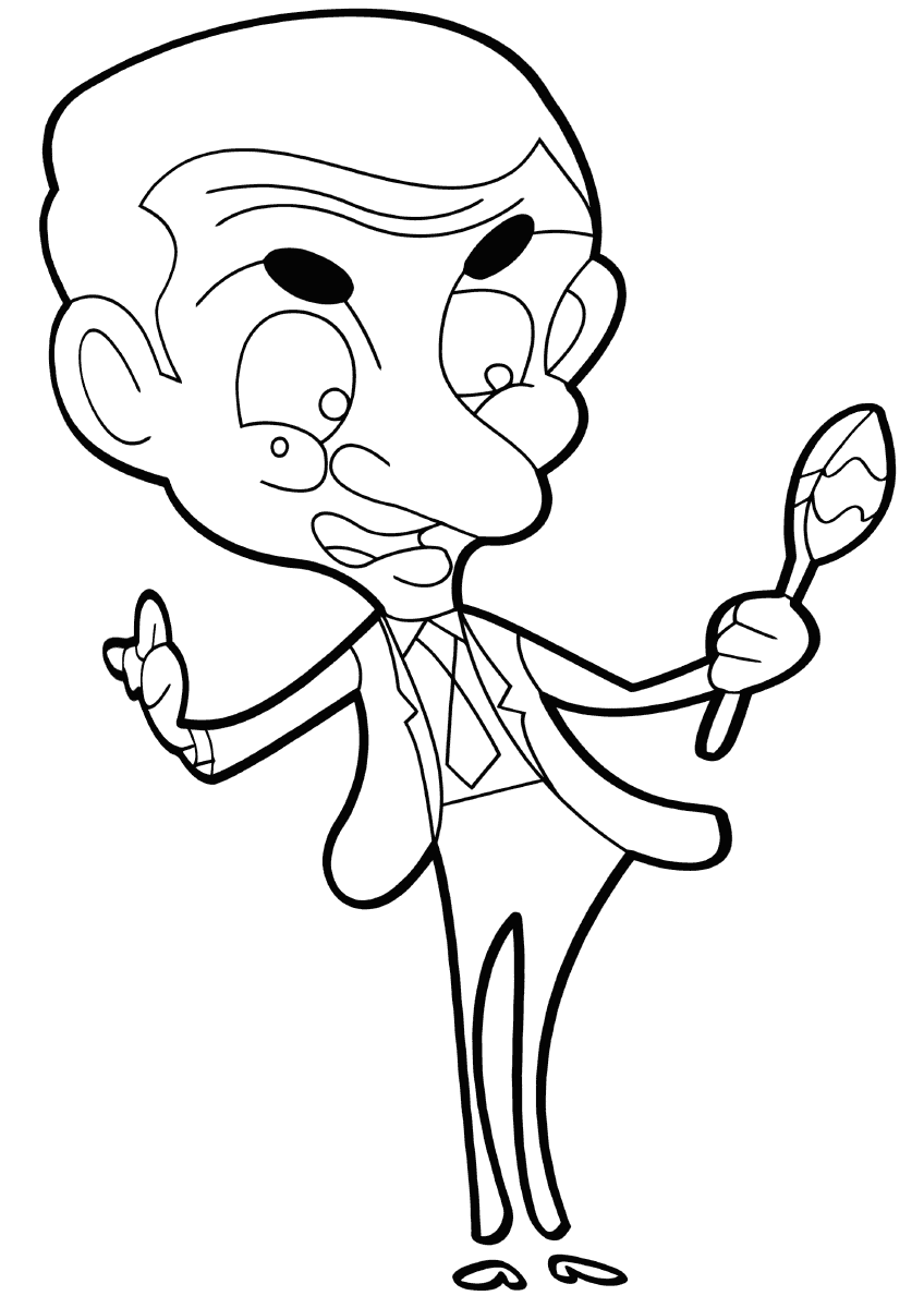 Mister Bean coloring pages | Coloring pages to download and ...