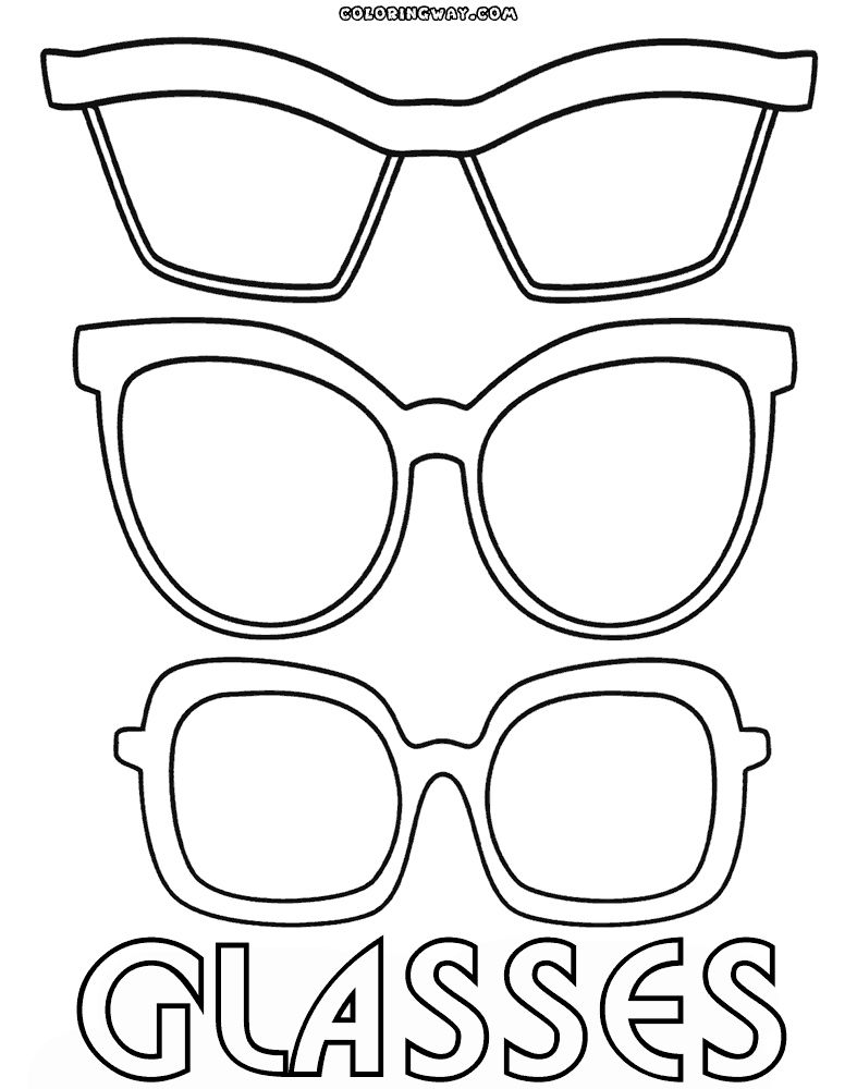 Coloring Pages Of Glasses Génial Glasses Coloring Pages Of ...