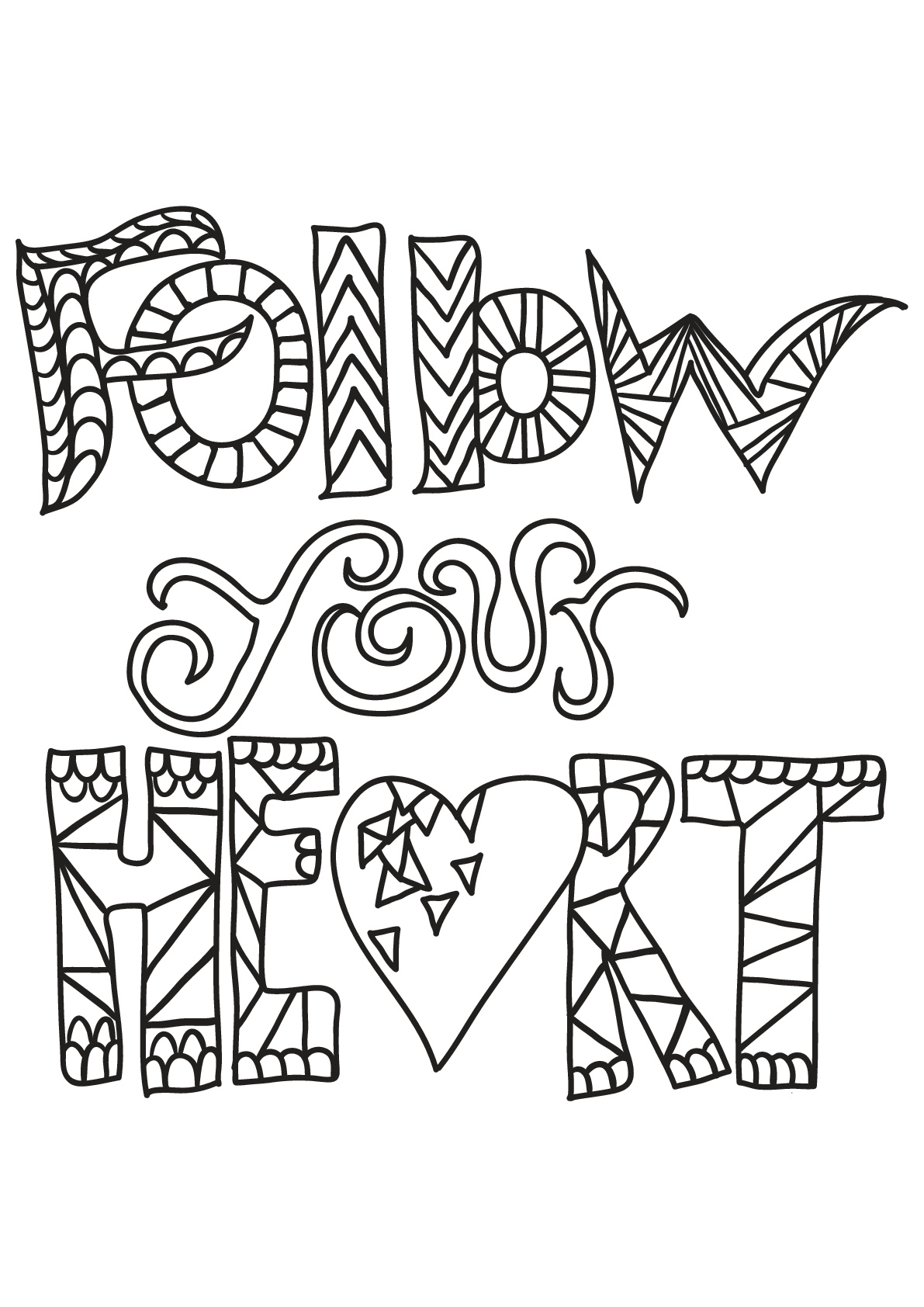 coloring page: Free Book Quote Quotes Adult Coloring ...