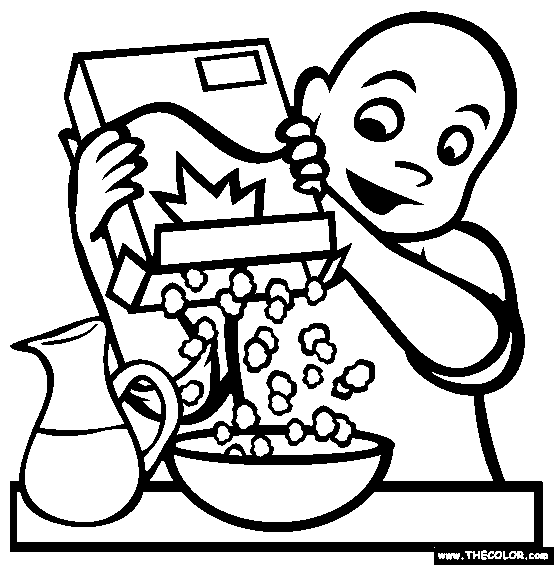 Download Breakfast Coloring Pages Coloring Home