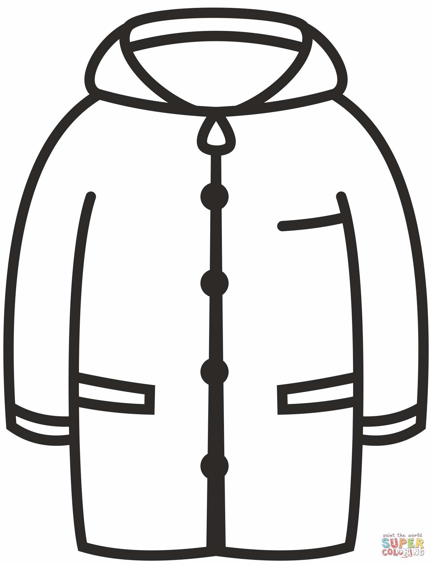 Raincoat Coloring Page. Free Printable Coloring Page - Coloring Home