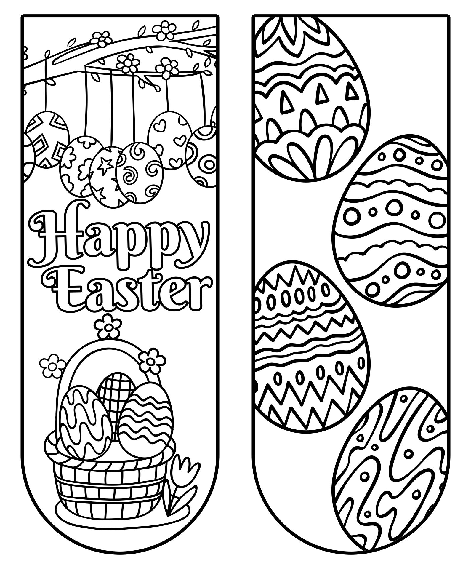 7 Best Printable Easter Bookmarks To Color - printablee.com
