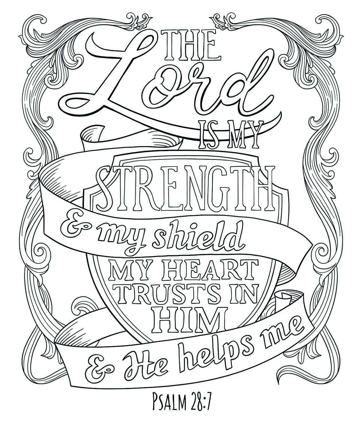 Freebie Friday 11-08-19 Colorful Scriptures Coloring Page