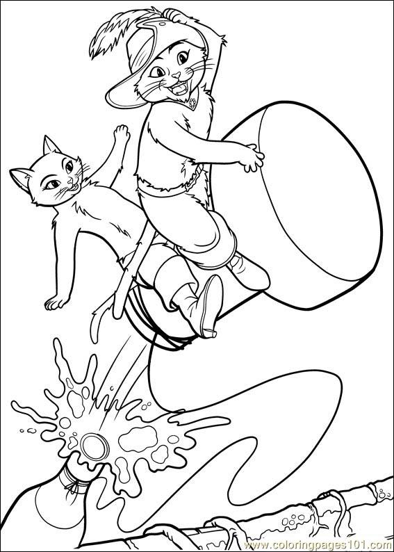 Puss In Boot 25 Coloring Page for Kids - Free Puss In Boots Printable Coloring  Pages Online for Kids - ColoringPages101.com | Coloring Pages for Kids