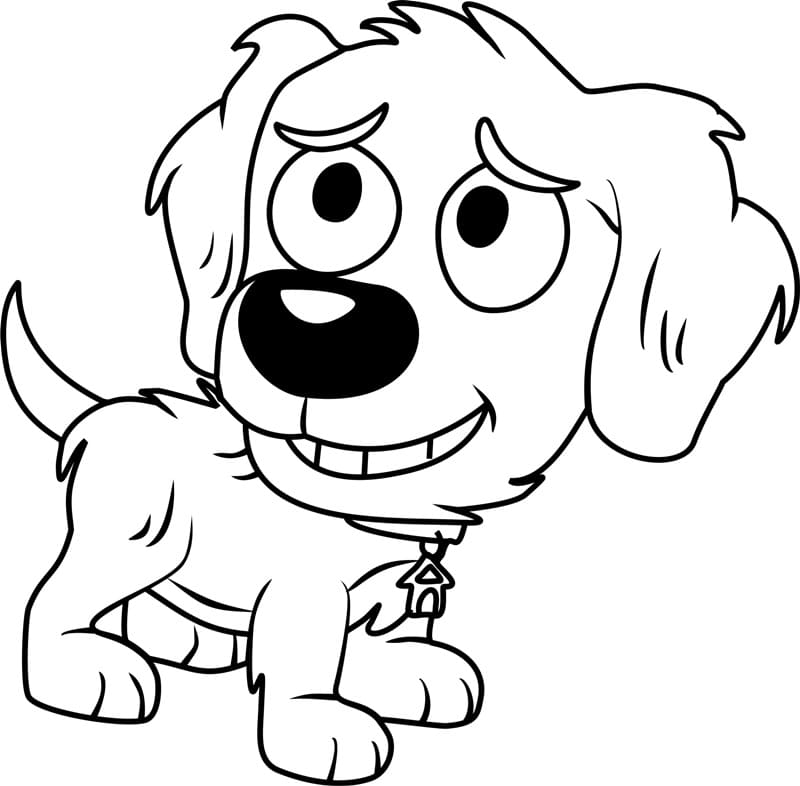 Noodles from Pound Puppies Coloring Page - Free Printable Coloring Pages  for Kids