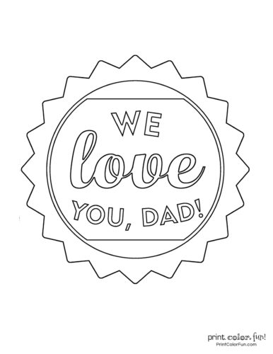 16 free printable Father's Day coloring pages - Print. Color. Fun!