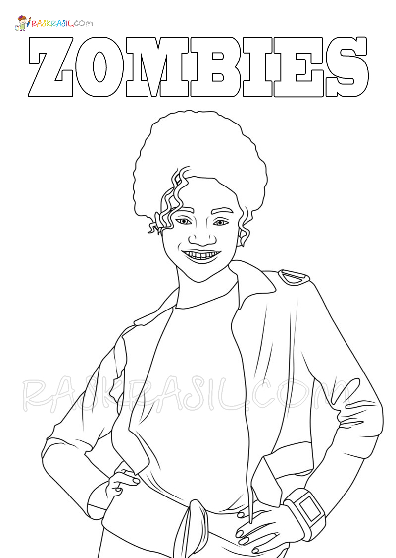 Disney Zombies Coloring Pages   Coloring Home