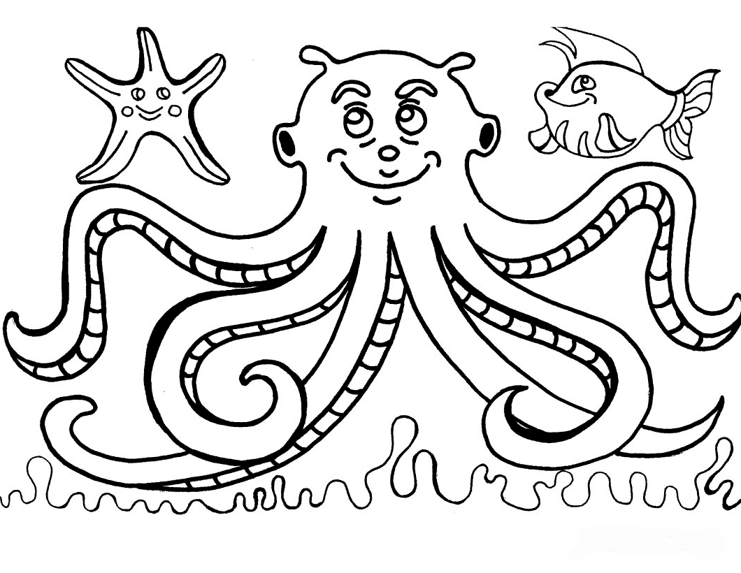 Octopus coloring page - Animals Town - Animal color sheets Octopus ...