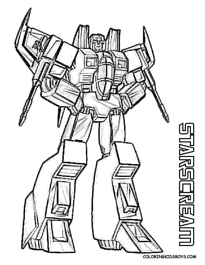 Mathieu Darche: Starscream Transformers Coloring Pages