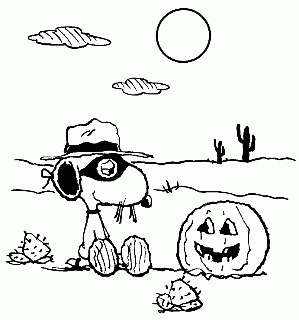 Print Halloween Coloring Pages Snoopy or Download Halloween ...