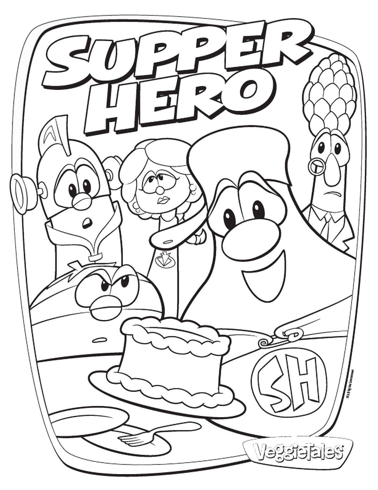 Download Veggie Tales Coloring Pages King George And The Ducky ...