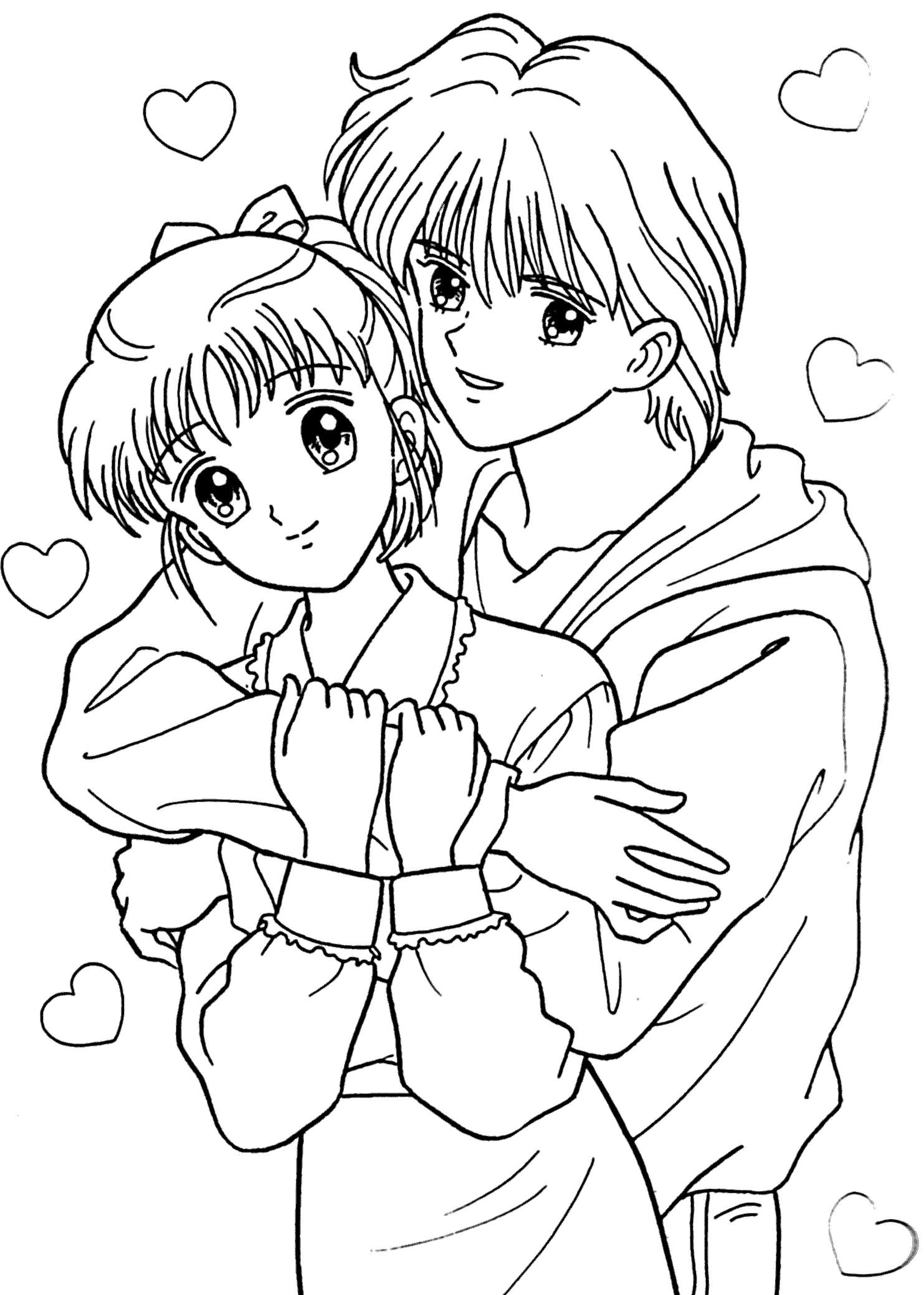 Anime Boy Coloring Pages F   Coloring Pages For All Ages ...
