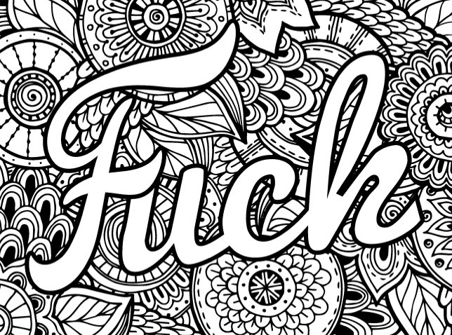 Swear Word Coloring Pages Best For Kids Adult Cuss – azspring