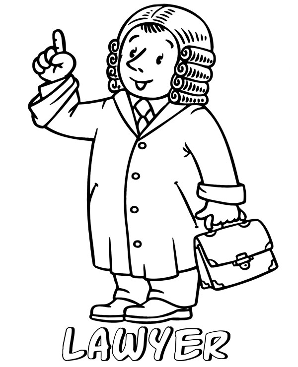 Download Lawyer Coloring Pages - Coloring Home