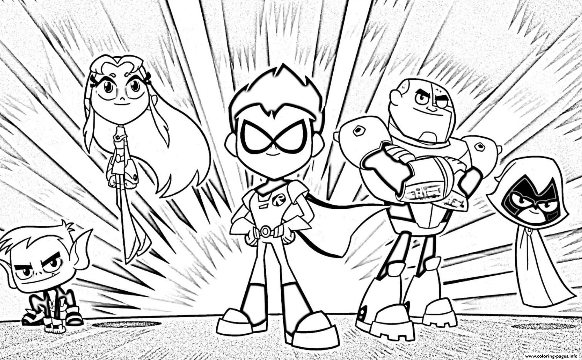 Teen Titan Go Coloring Pages - Coloring Home