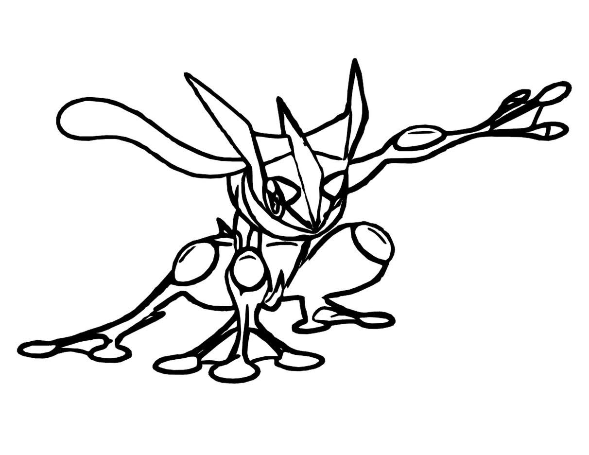 Greninja Coloring Pages Of Pokemon - Free Pokemon Coloring Pages - ...