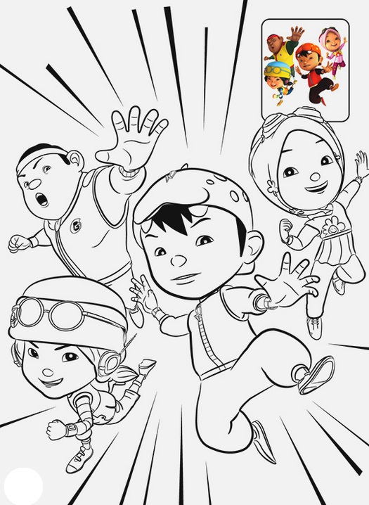 Upin Ipin Coloring Pages Pdf - Super Kins Author