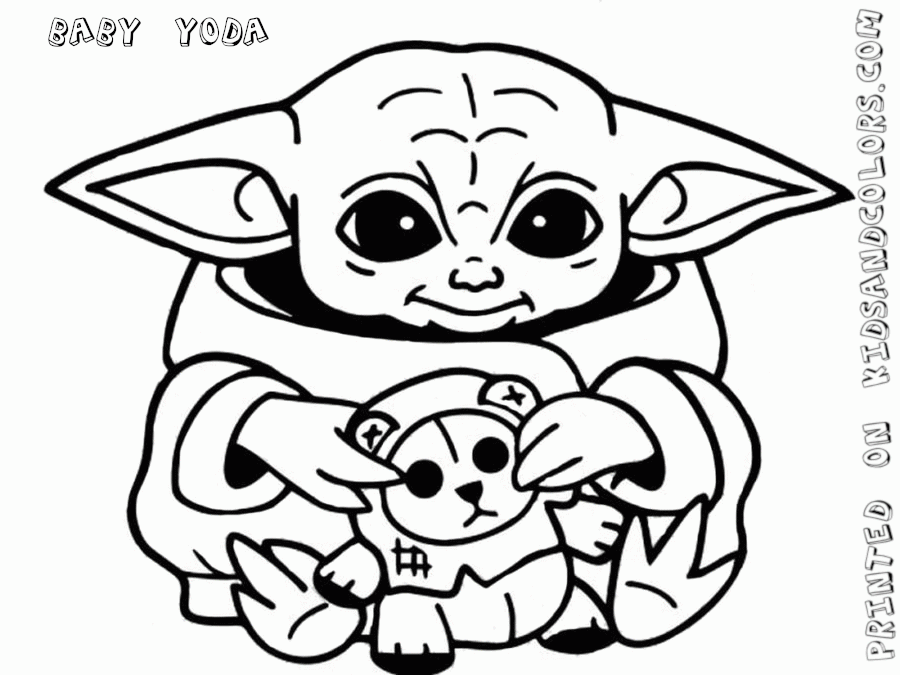 46+ baby yoda coloring pages printable Grogu mandalorian babyyoda kym