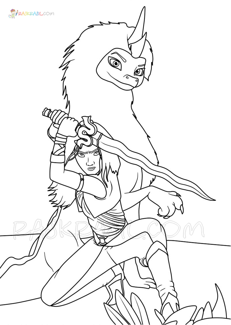 Raya And The Last Dragon Coloring Pages Pdf / Raya And The ...