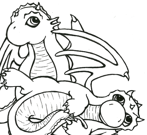 Fantasy Creatures coloring book on Storenvy