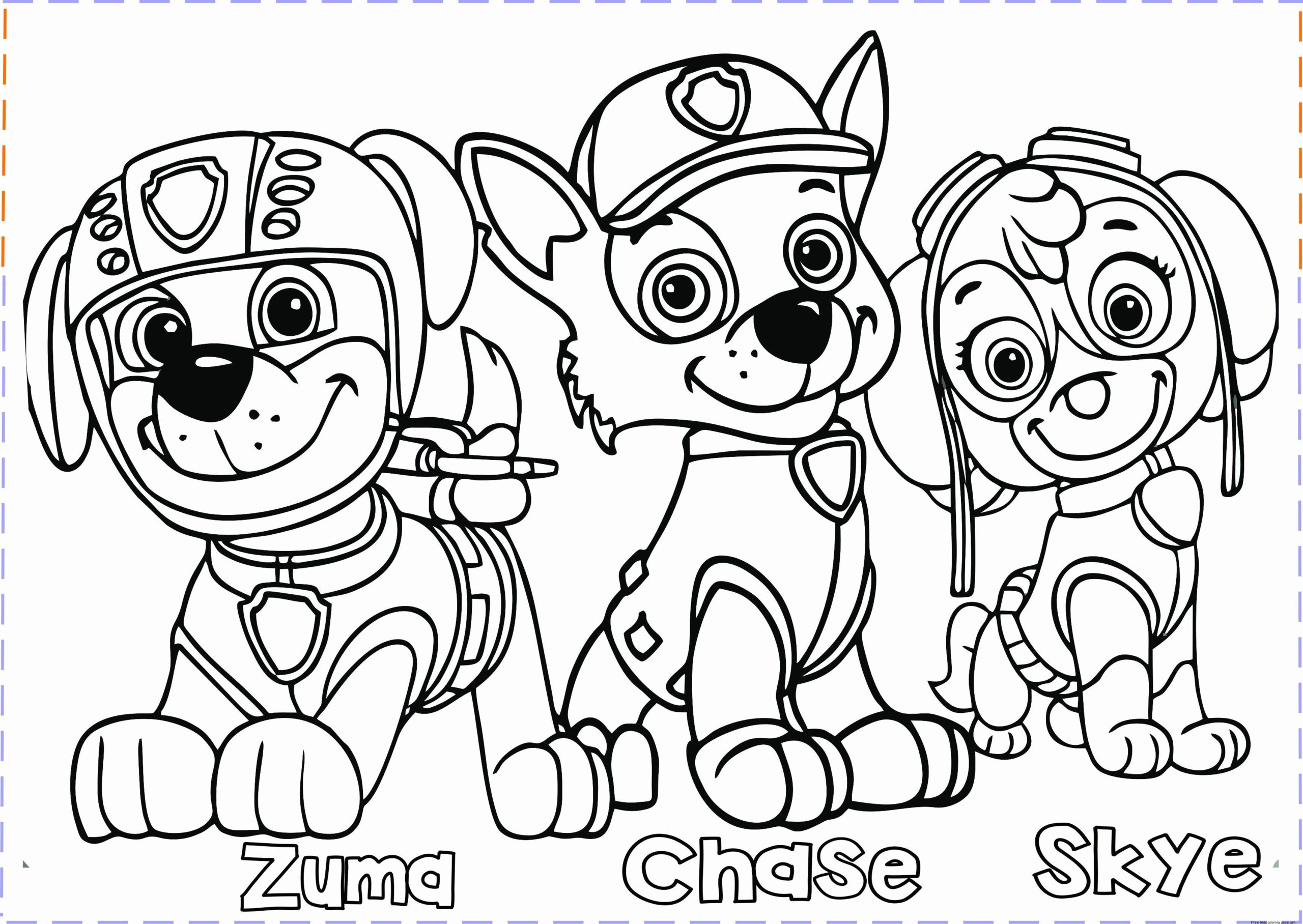 Paw Patrol Skye Coloring Pages Coloring Home